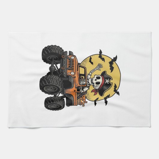Linge De Cuisine Conception de camion monstre squelette pirate Hall (Horizontal)