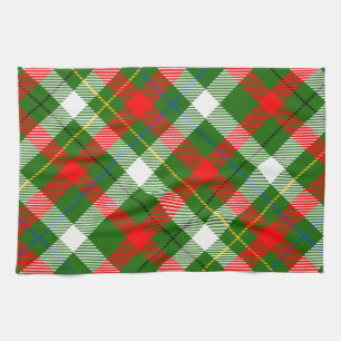 Linge De Cuisine Conception de carreaux en flanelle rouge vert blan