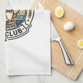 Linge De Cuisine Conception de chat mignon de professeur d'école - (Quart Plié)