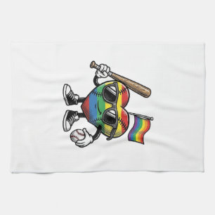 Linge De Cuisine Conception de chemise de fierté de baseball à coeu