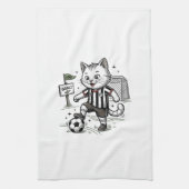 Linge De Cuisine Conception de chemise de gravure de chat de footba (Vertical)