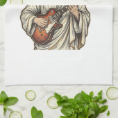 Linge De Cuisine Conception de chemise de gravure de guitariste sac (Plié)