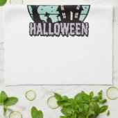Linge De Cuisine Conception de chemise de maison hantée Halloween v (Plié)