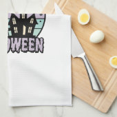 Linge De Cuisine Conception de chemise de maison hantée Halloween v (Quart Plié)