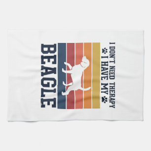 Linge De Cuisine Conception de chemise de thérapie de chien Beagle