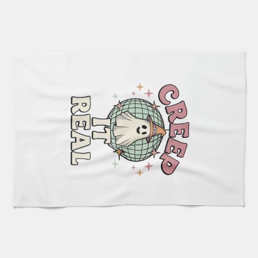 Linge De Cuisine Conception de chemise Halloween Ghost Disco Creep (Horizontal)