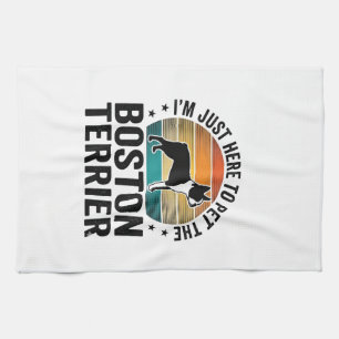 Linge De Cuisine Conception de chemise pour amateur de chien Boston