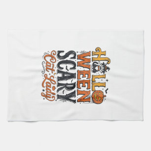Linge De Cuisine Conception de chemise pour chat vintage Halloween