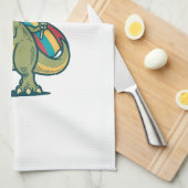 Linge De Cuisine Conception de chemise vectorielle de dinosaure de (Quart Plié)