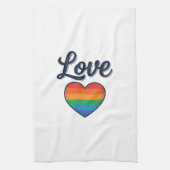 Linge De Cuisine Conception de chemise vectorielle Love Rainbow Hea (Vertical)