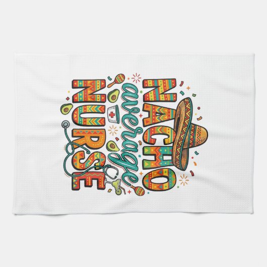 Linge De Cuisine Conception de chemise vectorielle Nacho Average Nu (Horizontal)