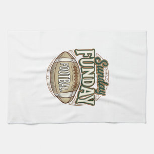Linge De Cuisine Conception de chemise vintage de football Sunday F