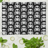 Linge De Cuisine Conception de crâne de pirate (Plié)