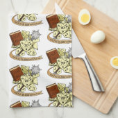 Linge De Cuisine Conception de dés de classe (Quart Plié)