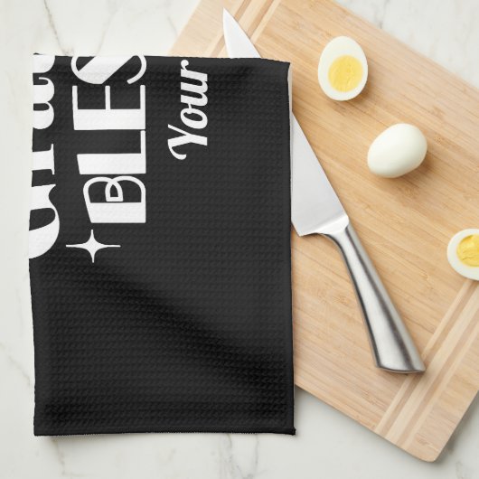 Linge De Cuisine Conception de devis d'action de grâce modifiable (Quart Plié)