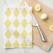 Linge De Cuisine Conception de diamant jaune (Quart Plié)