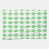 Linge De Cuisine Conception de diamant vert (Horizontal)