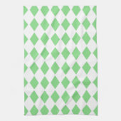 Linge De Cuisine Conception de diamant vert (Vertical)