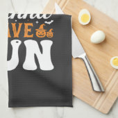 Linge De Cuisine Conception de fantômes d'Halloween qui veulent jus (Quart Plié)