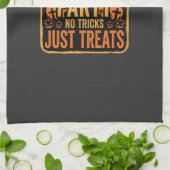 Linge De Cuisine Conception de fête d'Halloween sans farces juste d (Plié)
