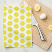 Linge De Cuisine Conception de fruit d'agrumes de citron jaune (Quart Plié)