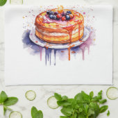 Linge De Cuisine Conception de gâteau sucré (Plié)