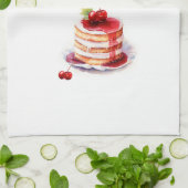 Linge De Cuisine Conception de gâteau sucré (Plié)