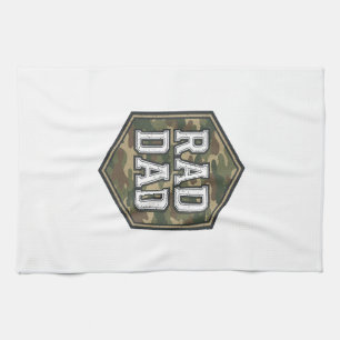 Linge De Cuisine Conception de gravure vintage hexagonale camouflée