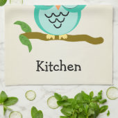 Linge De Cuisine Conception de hibou personnalisée (Plié)