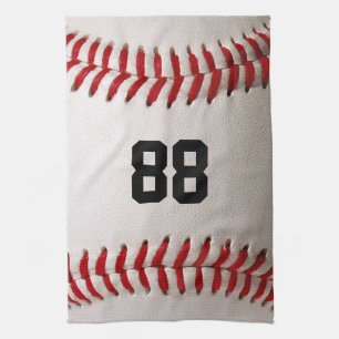Linge De Cuisine Conception de joueur de baseball avec numéro de ma