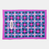 Linge De Cuisine Conception de kaléidoscope floral abstrait rose bl (Horizontal)