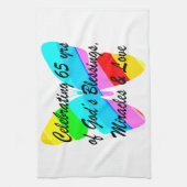 LINGE DE CUISINE CONCEPTION DE LA PLUIE DE 65E ANNIVERSAIRE (Vertical)