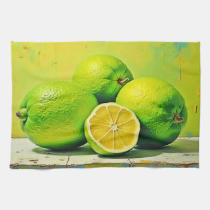 Linge De Cuisine Conception de la pop été brillante de Limes
