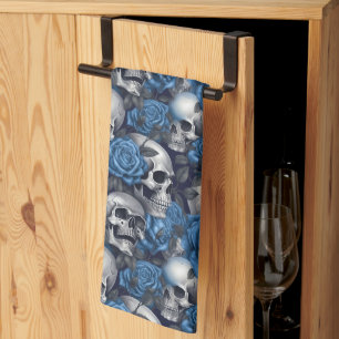 Linge De Cuisine Conception de la série A Skull and Roses 12