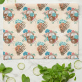 Linge De Cuisine Conception de la série Boho Skull 12 (Plié)