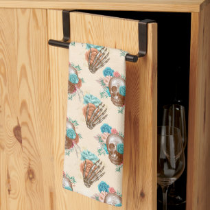 Linge De Cuisine Conception de la série Boho Skull 12