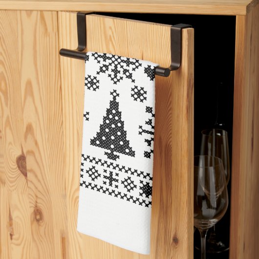 Linge De Cuisine Conception de l'échantillonneur croisé de l'amant (Pliage en tiers)