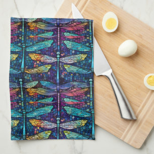 Linge De Cuisine Conception de libellule en verre tendu