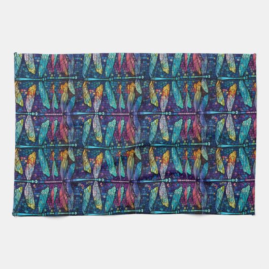 Linge De Cuisine Conception de libellule en verre tendu (Horizontal)