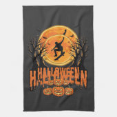 Linge De Cuisine Conception de Lune de Skateboard d'Halloween Hallo (Vertical)