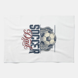 Linge De Cuisine Conception de maillot de papa de football vintage_