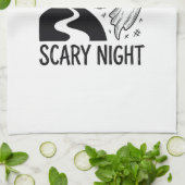 Linge De Cuisine Conception de maison hantée Halloween de nuit effr (Plié)