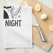 Linge De Cuisine Conception de maison hantée Halloween de nuit effr (Quart Plié)