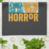 Linge De Cuisine Conception de maison hantée Halloween Lune squelet (Plié)