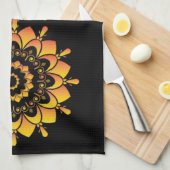 Linge De Cuisine Conception de mandala unique doré (Quart Plié)