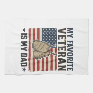 Linge De Cuisine Conception de médailles patriotiques pour papa vét