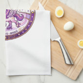 Linge De Cuisine Conception de merch prête pour POD Licorne Roller (Quart Plié)