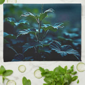 Linge De Cuisine Conception de mise au point sur une seule fleur ro (Plié)