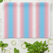 Linge De Cuisine Conception de motif de drapeau de fierté transgenr (Plié)