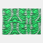 Linge De Cuisine Conception de motif de peau d'animal Tigre vert (Horizontal)